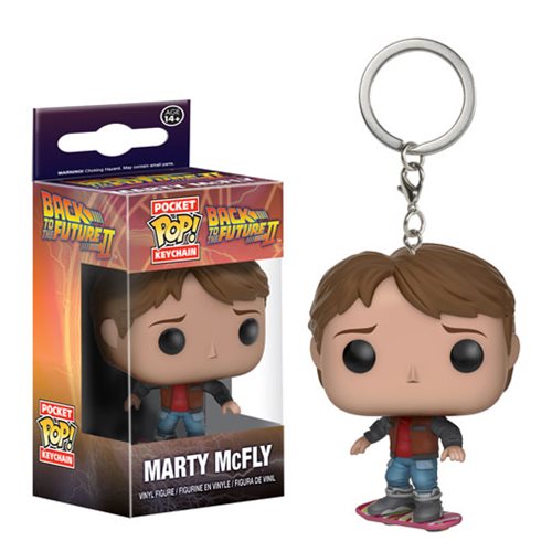 Back to the Future Marty on Hoverboard Pocket Pop! Key Chain